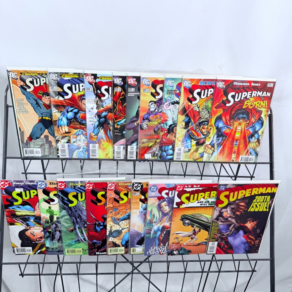 DC Comics Superman 200-202 204-208 216 217-226 lot Infinite Crisis Sacrifice